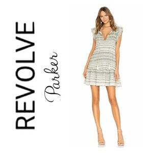 NWOT Revolve x Parker Ruffle Sleeve Striped Shift Dress